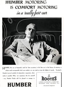 Humber Motoring je Comfort Motoring v opravdu rychlém autě, 1937 od Unbekannt