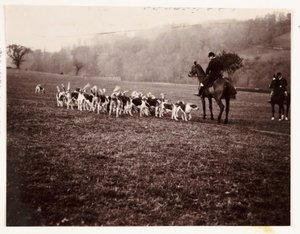 Lovec a psi, c 1905 od Unbekannt