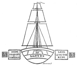 Iluminace v Lloyds, 1809, 1928 od Unbekannt