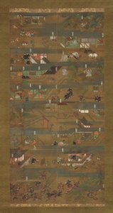 Ilustrovaná biografie prince Shotoku Shotoku Taishi e-den, 14. století. od Unbekannt
