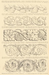 Ilustrovaný tarif vylepšených obrazových rámů Papier-Mâché, také, Enriched Mou..., [asi 1847]. od Unbekannt