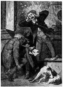Ilustrace ze Země na Měsíc od Julese Verna, 1865 od Unbekannt