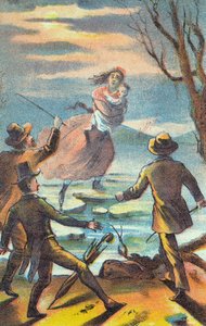 Ilustrace z plakátu propagujícího divadelní inscenaci Chata strýčka Toma, 1870 od Unbekannt