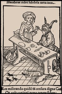 Ilustrace ke knize Ship of Fools od Sebastiana Branta, 1497. od Unbekannt