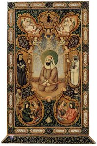 Imám Ali Ali ibn Abi Talib se svými syny Hasanem a Husaynem, 1871. od Unbekannt