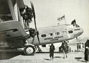 Dvouplošník Imperial Airways Handley-Page HP 42 Hanno, Gwadar, Balúčistán, c1931-c1940 1946. od Unbekannt