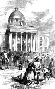 Inaugurace Jeffersona Davise, Montgomery, Alabama, 1861 c1880 od Unbekannt