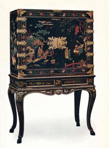 Vyřezávaná lakovaná skříň, c1680, 1910. od Unbekannt