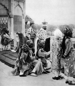 Indické knížecí stránky, George V a Queen May v Dillí, 1911, 1935 od Unbekannt
