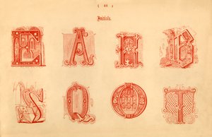 Iniciály, 1862 od Unbekannt