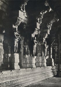 Interiér hinduistického chrámu, Cejlon, 1926 od Unbekannt