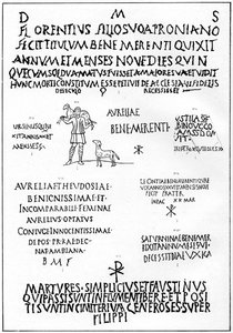 Nápisy z katakomb, Řím, 1926 od Unbekannt