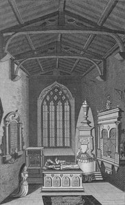 Vnitřní pohled na kapli odborů v kostele Faringdon, 1796. od Unbekannt