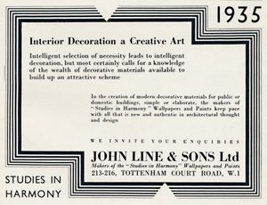 Dekorace interiéru a kreativní umění - John Line & Sons Ltd, 1935 od Unbekannt