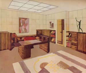 Interiér navržený a provedený DIM Decoration Interieure Moderne, c1930 od Unbekannt