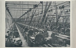 Interiér továrny na bavlnu, 1910 od Unbekannt