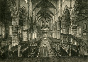 Interiér katedrály Londonderry, 1898. od Unbekannt