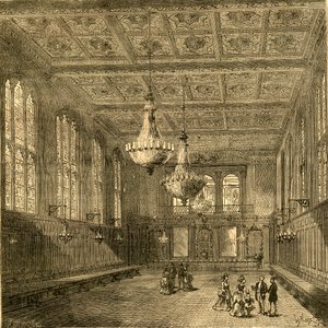 Interiér Merchant Taylors Hall, 1897. od Unbekannt