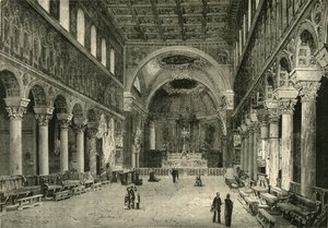 Interiér San Apollinare Nuovo, Ravenna, 1890. od Unbekannt
