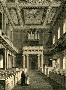 Interiér kaple Royal Banqueting House, Whitehall, 1881. od Unbekannt