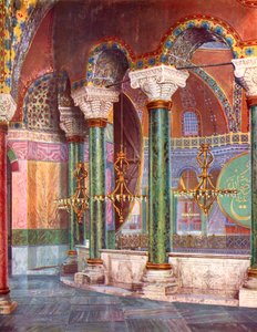Interiér kostela S. Sophia, Istanbul, Turecko, 1933-1934 od Unbekannt