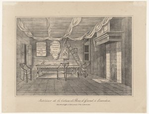 Interiér domu cara Petera v Zaandamu, 1697, polovina 19. století od Unbekannt