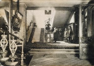 Interiér hotelu Slavianski Bazaar, Moskva, Rusko, počátek 20. století od Unbekannt