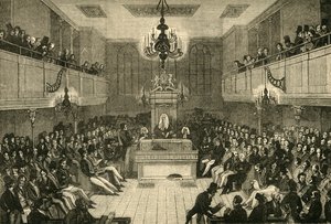 Interiér Dolní sněmovny, 1834, 1881. od Unbekannt