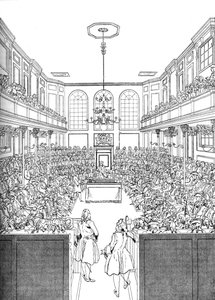 Interiér Dolní sněmovny v roce 1742 1905 od Unbekannt