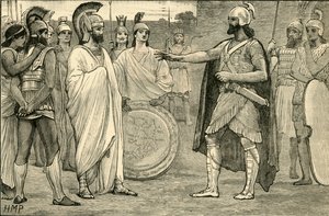 Rozhovor mezi Agesilaem a Pharnabazem, 1890. od Unbekannt