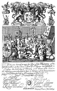 Pozvánka na schůzi Zlatnické společnosti, 1707, 1894 od Unbekannt