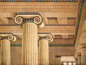 Ionic Hall v Akropoli v Aténách, Řecko, 1928. od Unbekannt