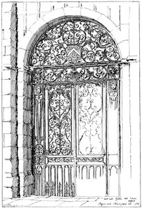 Iron Gates All Souls, Oxford, 1899 od Unbekannt