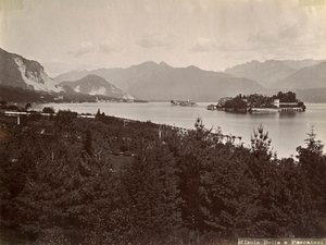 Ostrov rybářů Isola dei Pescatori, jezero Maggiore, Itálie, 1890 od Unbekannt
