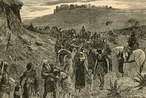 Izraelité jdou do zajetí, 1890. od Unbekannt