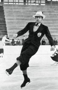 Jack Dunn , britský krasobruslař, zimní olympijské hry, Garmisch-Partenkirchen, Německo, 1936 od Unbekannt