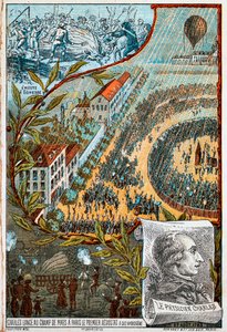 Jacques Charles vypouští svůj první aerostat z Champ de Mars v Paříži, 1783 1890. od Unbekannt