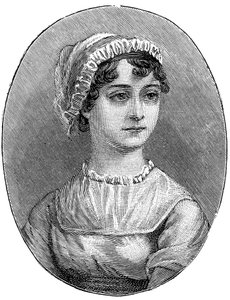 Jane Austen 1775-1817, anglická spisovatelka od Unbekannt