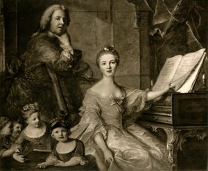 Jean-Marc Nattier a jeho rodina, 1730-1762, 1903. od Unbekannt