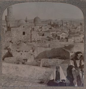 Jeruzalém ze školy nad mešitou, ukazuje věž Antonio, c1900 od Unbekannt