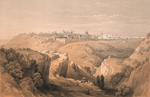 Jeruzalém od cesty vedoucí do Bethany, 1855. od Unbekannt