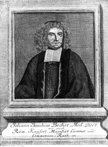 Johann Joachim Becher, německý lékař a chemik, c 1670 od Unbekannt