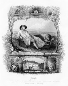 Johann Wolfgang von Goethe, německý básník, dramatik a vědec, 19. století od Unbekannt