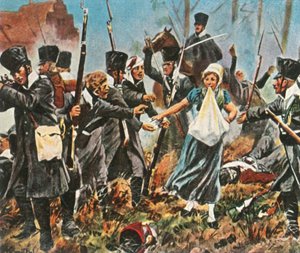 Johanna Stegen v bojích v Lüneburgu, 2. dubna 1813, 1936. od Unbekannt