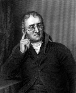 John Dalton, anglický chemik, c1860 od Unbekannt