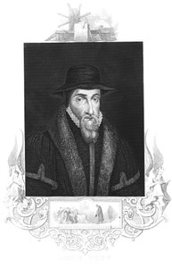 John Foxe, anglický martyrolog 16. století, c1880 od Unbekannt