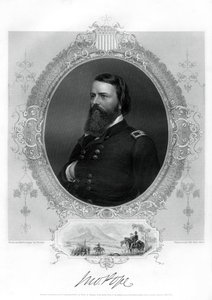 John Pope, generál Unie v americké občanské válce, 1862-1867 od Unbekannt