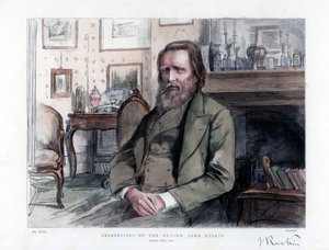 John Ruskin 1819-1900, anglický kritik, spisovatel, básník a umělec, 1886 od Unbekannt