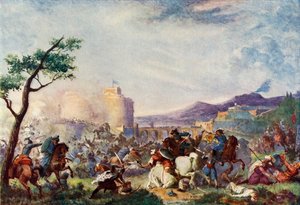 John Sobieski na reliéfu ve Vídni, 1683, c1915. od Unbekannt