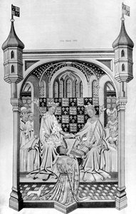 John Talbot, hrabě ze Shrewsbury, představuje knihu Margaret z Anjou, c1445, 1910 od Unbekannt